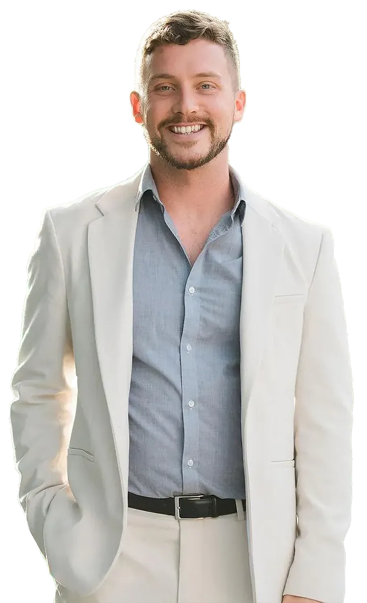 Dr. Jarod Ward in a light gray blazer